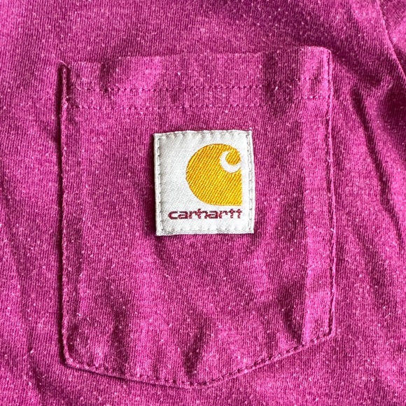 Carhartt Kids' Magenta Pocket Tee - Picture 3 of 16